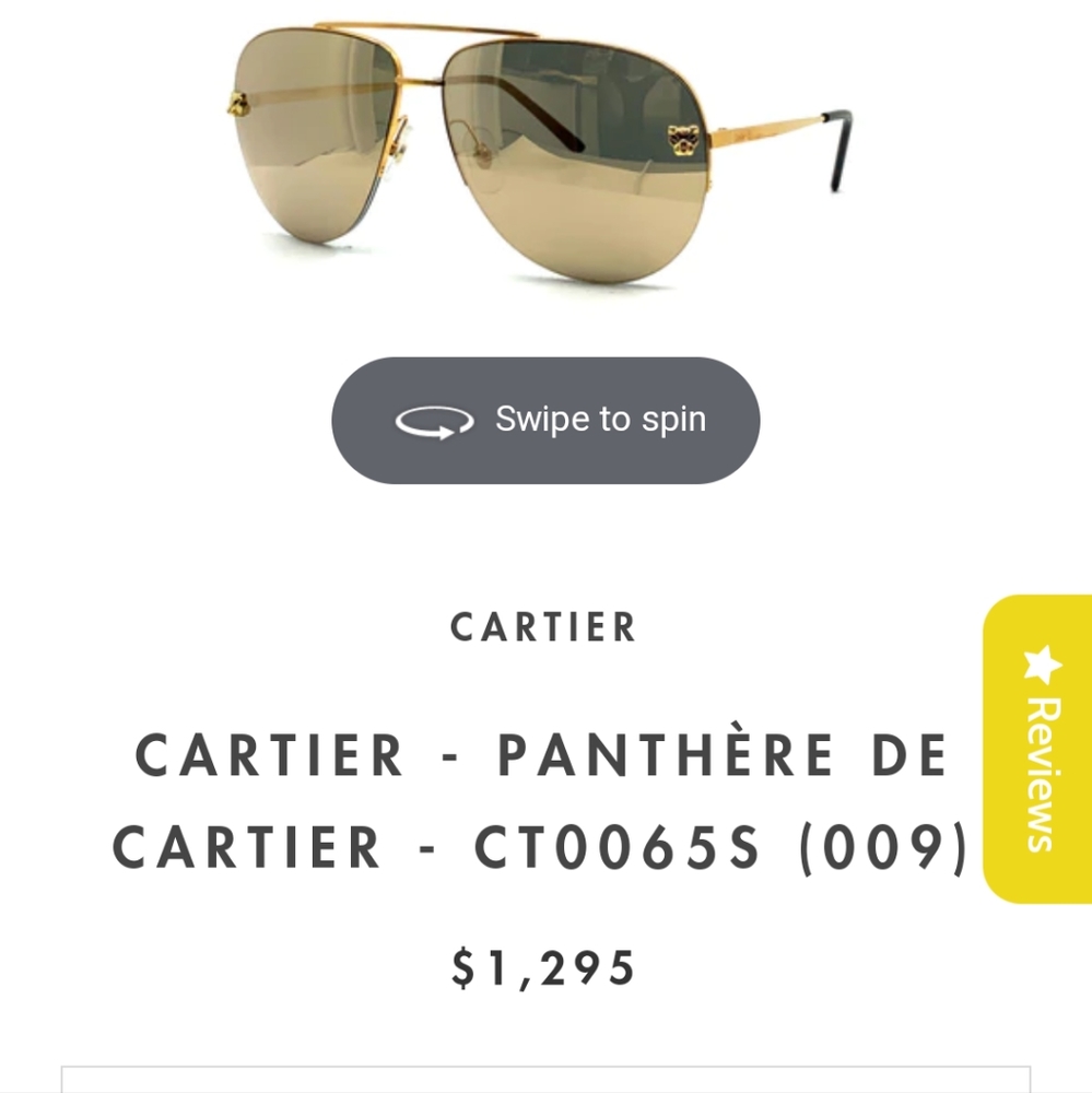 Cartier Panther Sunglasses